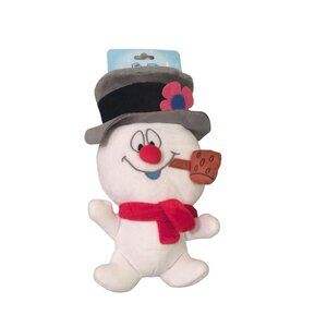 Frosty the Snowman 9" Plush Squeaker Dog Toy Holiday Christmas